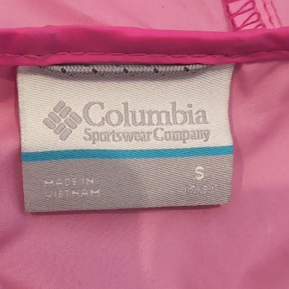 Columbia Girls Switchback II Rain Jack Pink Size S(7/8) - Picture 2 of 6